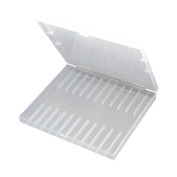 Pen Opbevaringsboks 12 Plastic Box Display Box Papirvarer Display Box Gel Pen Pensel Akvarel Pen White