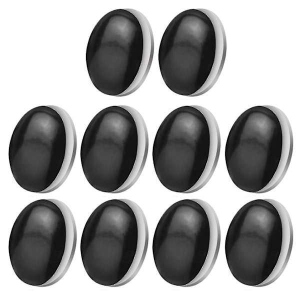 Vorallme 10 st Magnetiska gardinvikter Vattentät Återanvändbar Rostbeständig Kompakt Lätt att applicera Tung Tillräckligt Stark Magnetisk Duschdraperi Vikt Black