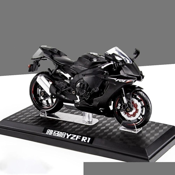 Skala 1:12 Yamaha Yzf-r1 Alloy Scooter Sport Cykel Diecasts Børnelegetøj Motorcykel Køretøjer Racing Model Bil Replikaer Gave til drenge black