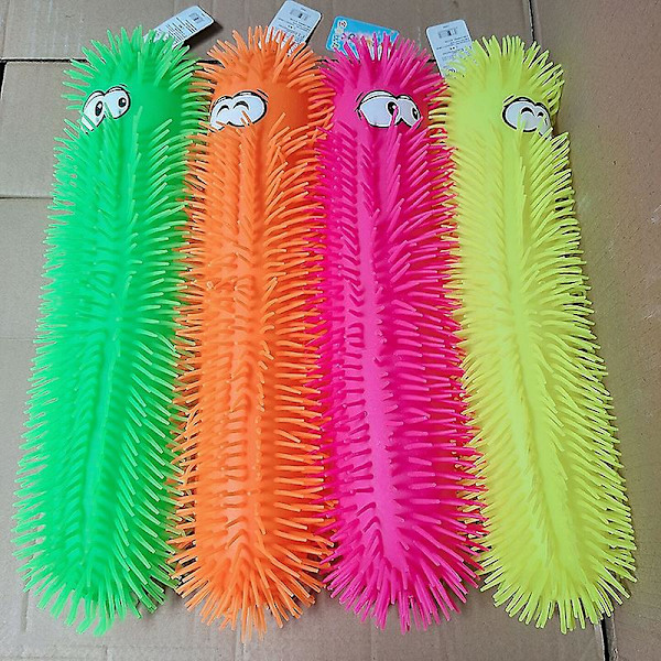 Pinch Caterpillars Ball Lekebord Bærbar Blinkende LED Interaktivt Fest Spill Random Color 33CM