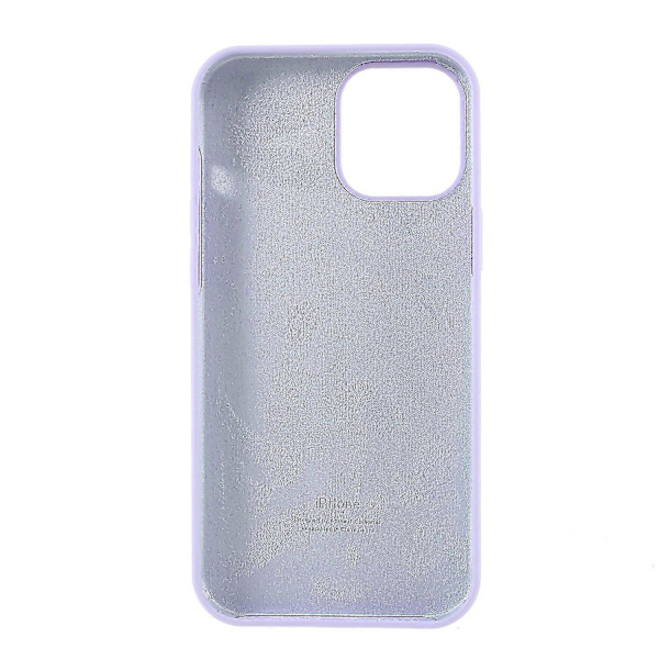 Silkeaktig myk solid silikondeksel til iPhone 12 Mini Light purple iPhone 12 mini 5.4 inch