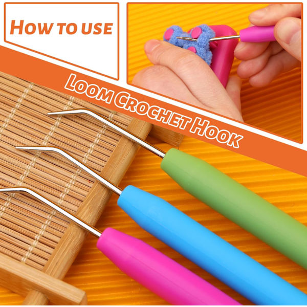 45 st Loom Virknål Kit, Stickning Virknålar med Plast Synålar Garn Nålar, Stickning Loom Virknål Virknål för stickning Craft DIY