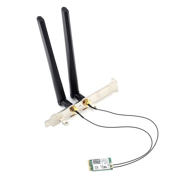 Wi-fi 6 Ax201 M.2 Key E Cnvio 2 Wifi-kort Dual Band 3000mbps trådlöst för Bluetooth 5.0 Ax201ngw,wi White  Green