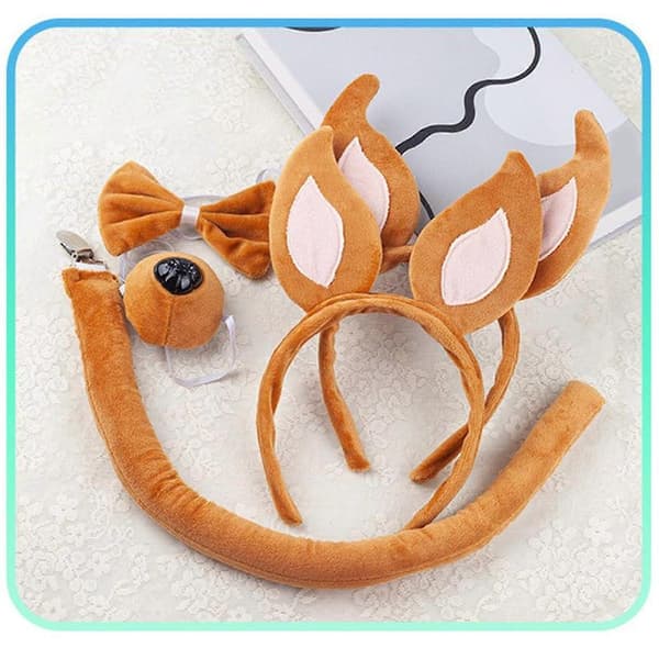 Hundeører og hale sæt til Halloween cosplay kostume adsadfasf