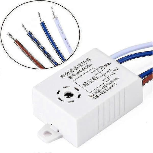 220V Automatisk På/Av Lysbryter Intelligent Lydstemmesensor