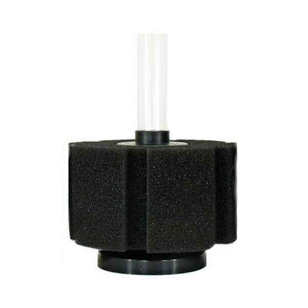 Fisketankfilter Vand Fe Vandtank Akvarium Pneumatisk Vandrensning Svampe Lydløs Black