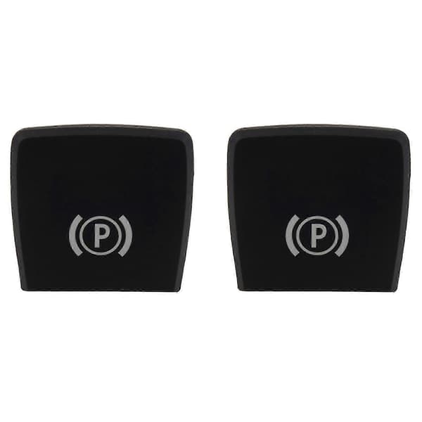 2 stk. deksel til parkeringsbremseknapp for X5 E70 2006-2013 X6 E71 2008-2014 svart