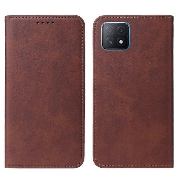 Magnetisk læder telefoncover til OPPO A73 Brown