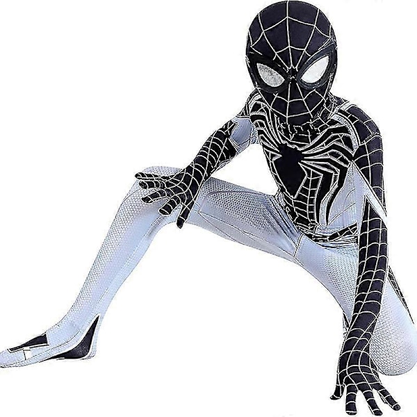 Superhjälte Spiderman Kostym Bodysuit För Barn Spandex Zentai Halloween Spider Man Cosplay Jumpsuit 3d Stil 150
