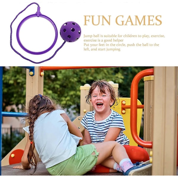 Hoppboll för barn, fotboll, gungboll, sportleksaker, fitnessspel, inomhus och utomhus purple