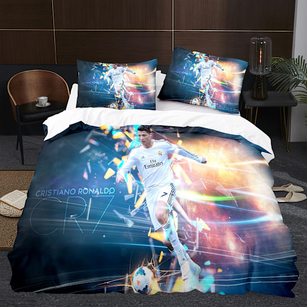 Player 3D Tre-delad set Taille Fotboll Serie C Ronaldo Täcke Hemtextil FT5 FT5 200*230