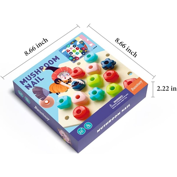 Stapelbar Peg Board Set Leksak Arbetsterapi Spel för Barn, Färgsortering Pojke och Flicka Leksaker