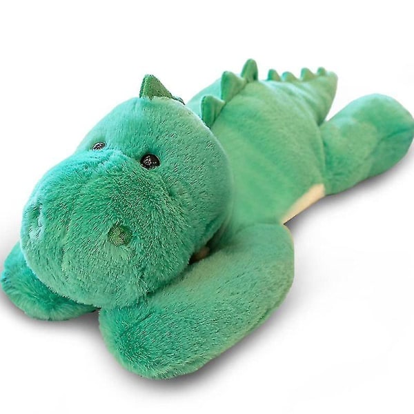 Vektet Angst Dinosaur Plysj Leke Putepute Søt Dinosaur Kosedyr Dukke For Gutter Jenter Gave Green Dinosaur 30CM