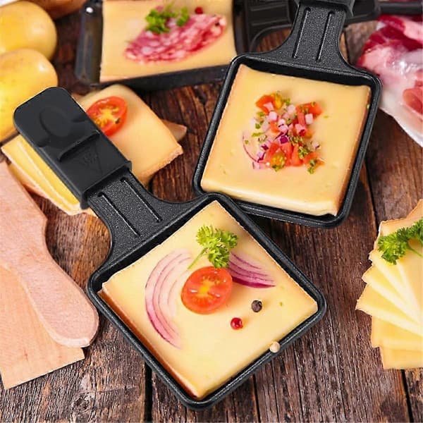 Non-Stick Raclettepander, Mini Firkantet Raclette