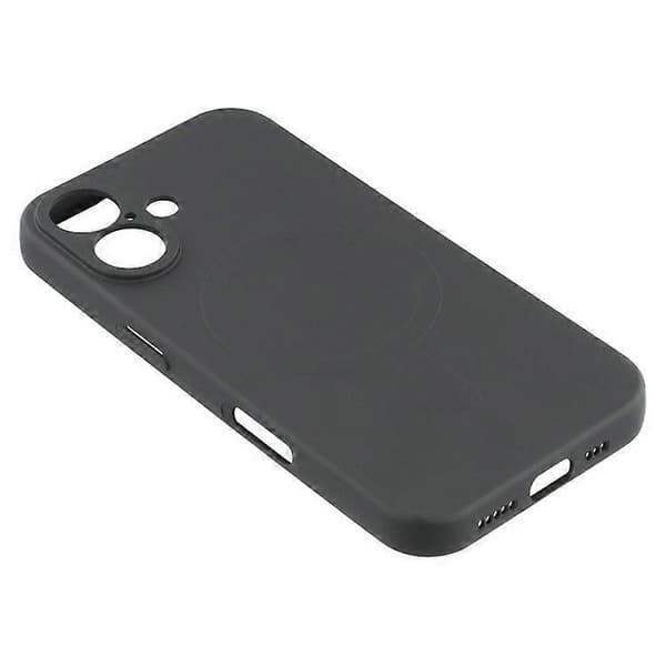 For iPhone 16 Plus Deksel Kompatibelt med MagSafe Støtsikkert TPU-telefonddeksel Black