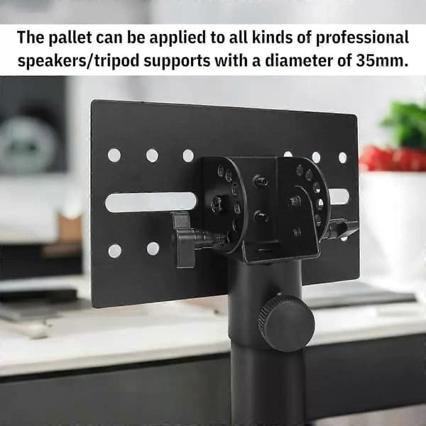 Roterbar 35 mm metallfäste stativ högtalarstativadapter topplock / 90 graders justerbar stativstångsadapter för scen/evenemang
