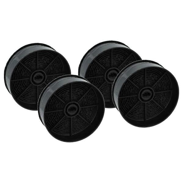 4x aktivt kulfilter erstatning for Electrolux 33005513, 902979880, ECFB03 til emhætte - 12,4 cm