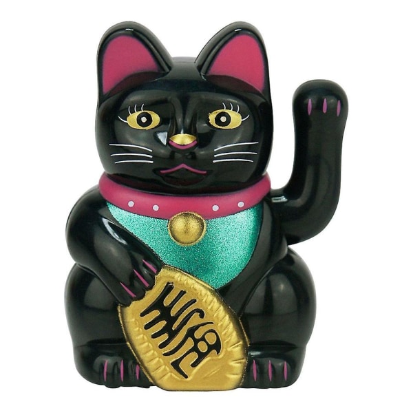 Lucky Cat heiluttaa käsi onnekas kissa onnekas rahakissa Suloinen heiluttaa kissa Fengshui onnekas kissa Maneki Neko onnea rahaa ja onnea Black