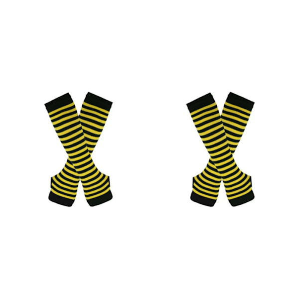 1/2/3/5 Polven yläpuoliset sukat paksuille reisille Helppokäyttöiset ja tekevät keltaisen ja mustan yellow and black 2Set