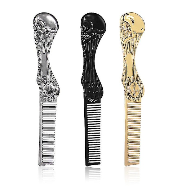 Sammenleggbar skjeggkam for menn black