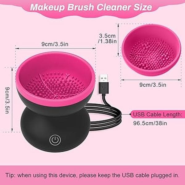 USB Automatisk Makeupbørsterenser, Makeupbørsterenser