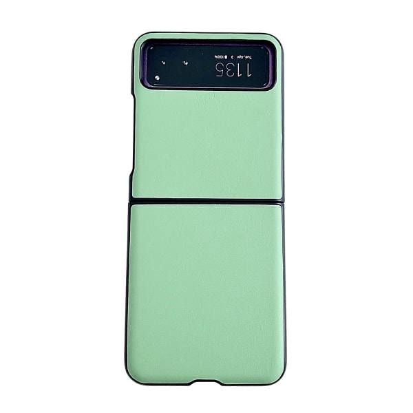 Læder tekstur telefontaske til Motorola Razr 40 Green