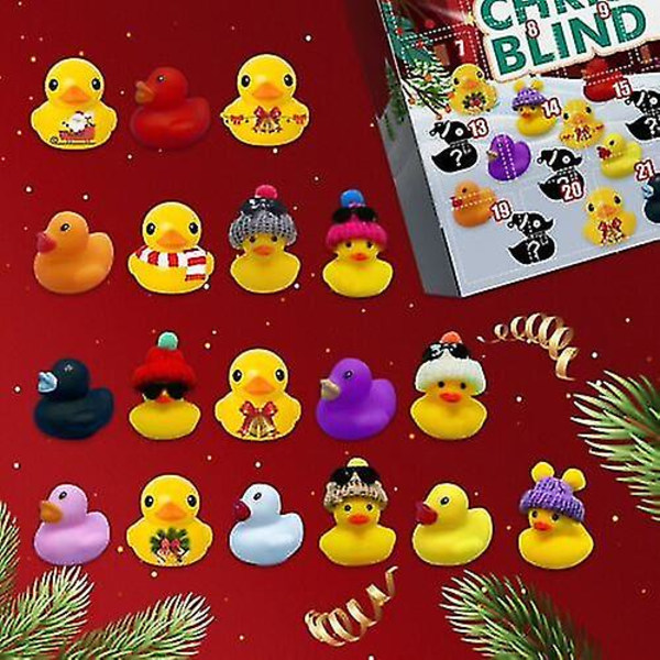 Kreativekraft 2022 jul adventskalender -gummi Ducks adventskalender 24st