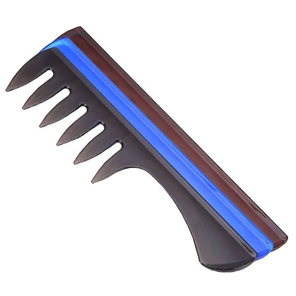Farfi Professional Miesten Wide Tooth Comb Salon Parturi Kampaamo Muotoileva Hiusharja Blue