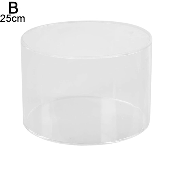 Klar Akryl Rund Kake Stativ Display Bryllup & Fest Cup Cake Holder 25cm