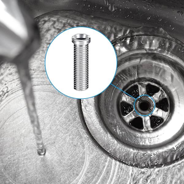 70 mm Diskbänkskorgsskruvar Rostfritt stål Avloppsskruvar Fixeringstillbehör Diskbänksskruvar Diskbänkskorg Silpluggskruvar För Jiu Diskbänk