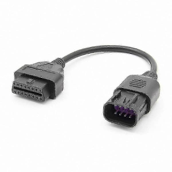 OBD2-adapterkabel 8-stift till 16-stift för ATV-diagnostikanslutning Black