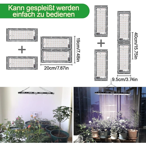 2024,grow Lamp Full Spectrum Plant Lamp Plant Light Led Plant Light Grow Light Til indendørs planter og grøntsager Blomster [energiklasse F]