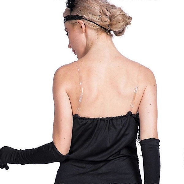 20-talets Retro Kvinnor Sexig Svart Flapper Klänning Cosplay Halloween Kostym Vuxen Modern Dam Karneval Bal Maskeradklänning S