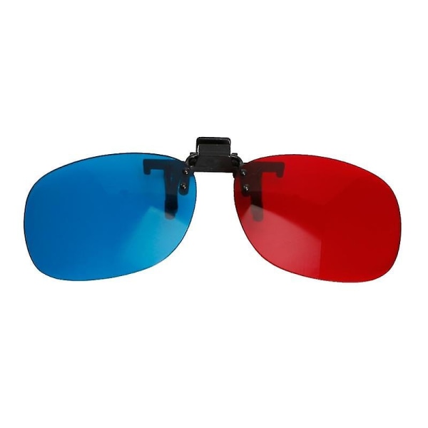 Nya röda blå 3d glasögon hängande ram 3d glasögon Myopia Special Stereo Clip Type