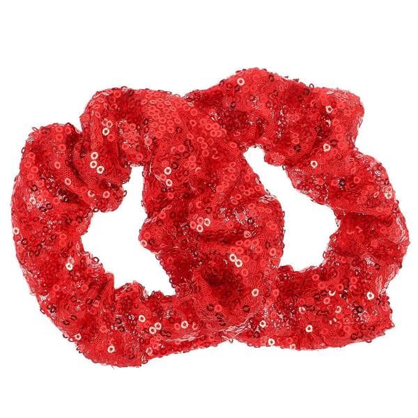 2 stk julepaljett hårring elastisk ansiktsvask hårtilbehør 10.00X10.00X3.00CM Red
