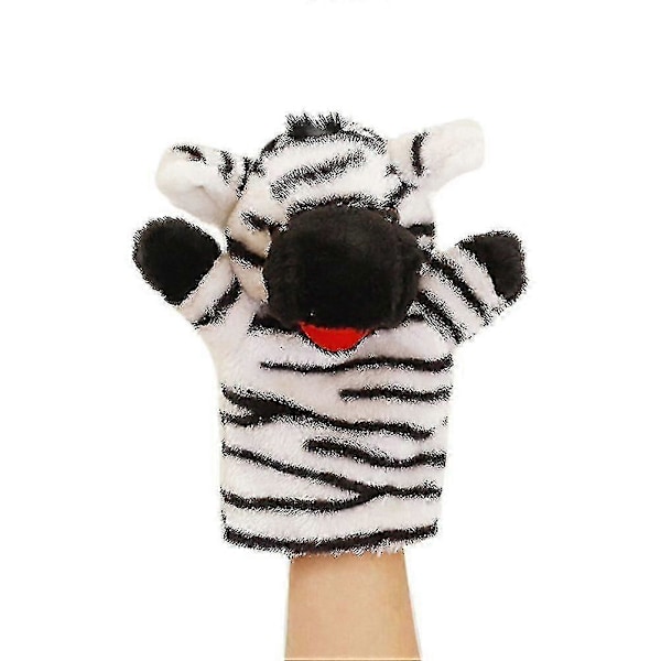 Djur Handdocka Plyschleksak Handdocka Berättande Dockor Leksak Handskdockor Tidig Utbildning Pedagogiska Leksaker Barnpresenter Zebra