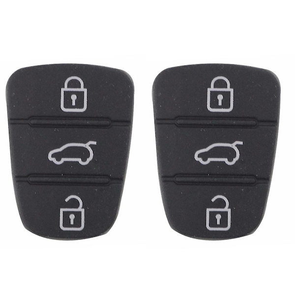 Ersättning 3-knappar Universal Car Auto Remote Key Shell Case för Hyunori Black