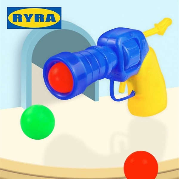 Creative Cat Teaser Plyschbollleksaker för katter skjuta pistol kattleksak Avkopplande kattleksak resår 30 balls