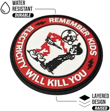 Patchar för Ryggsäckar, Hårdhatt, Väst | IBEW, Linjeman, Elektriker, Bygg, Blåkrage-Presenter
