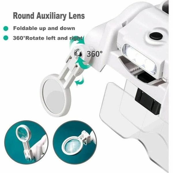 Suurennuslasit 3 LED-valolla