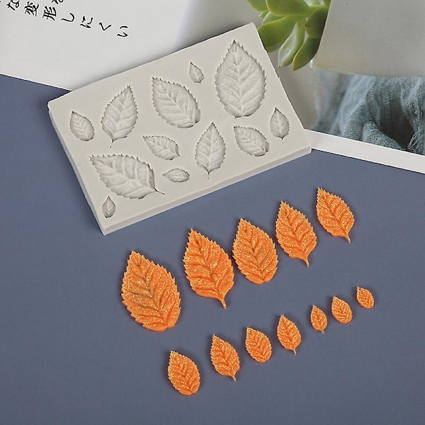 1 stk. Blad Silikon Fondant Form Kake Tre