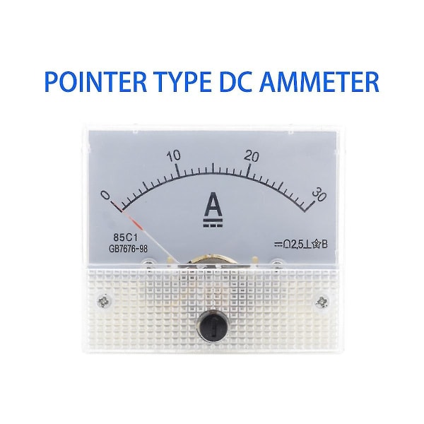 85c1-dc 30a Dc Voltmeter Pointer Head Analog Amperemeter Panel Meter