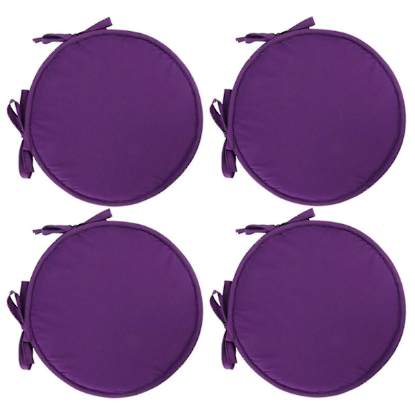 Puter Uteplass Hjem Innendørs/utendørs Stolputer Ro Sete Fortykket Spisestue Stol Pute Ro krakk Orange Red 2pcs