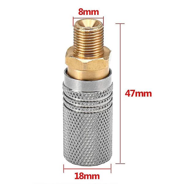 Metal Udvidet Pcp Luftopladning Quick Release Adapter Socket 1/8 Bsp Værktøjstilbehør