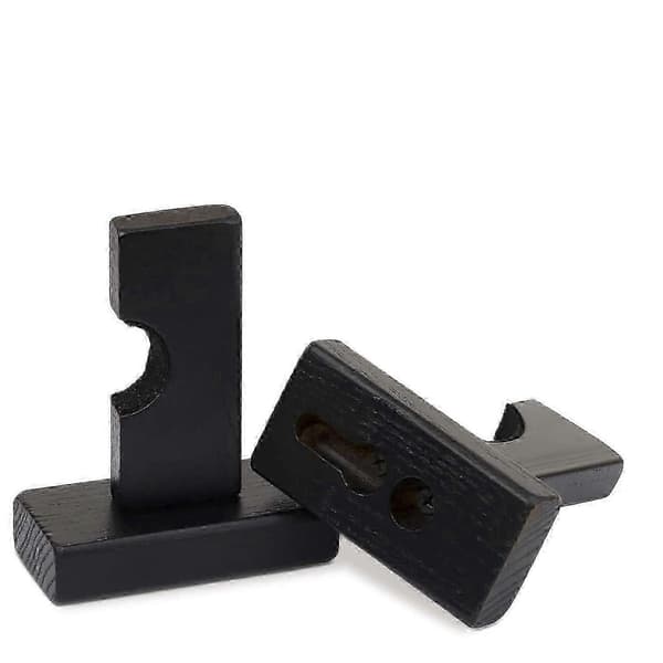 Baseball Bat Display Wall Mount, Bat Holders for Wall Solid with Felt Liner and Hidden Screws Bat Wal Black