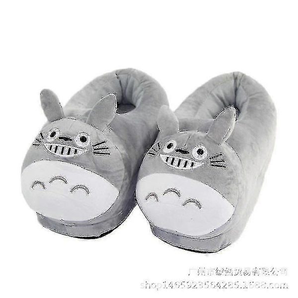 Totoro Vintertofflor Roliga Unisex Vuxna Inomhus Stoppade Plyschskor EU35-42