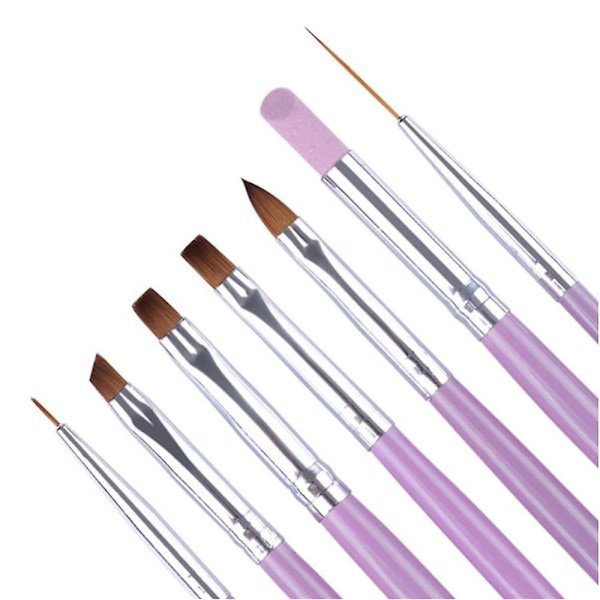 Nagelborste Akryl Nagelkonst Penslar Set Konstdesign Målning Nagelliner Nagelkonst Byggpensel Nagelkonst