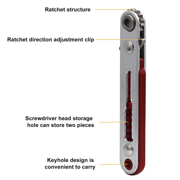 Minikombinationsnyckel med dubbla ändar Quick Socket Spärrnyckel Close Quarters set