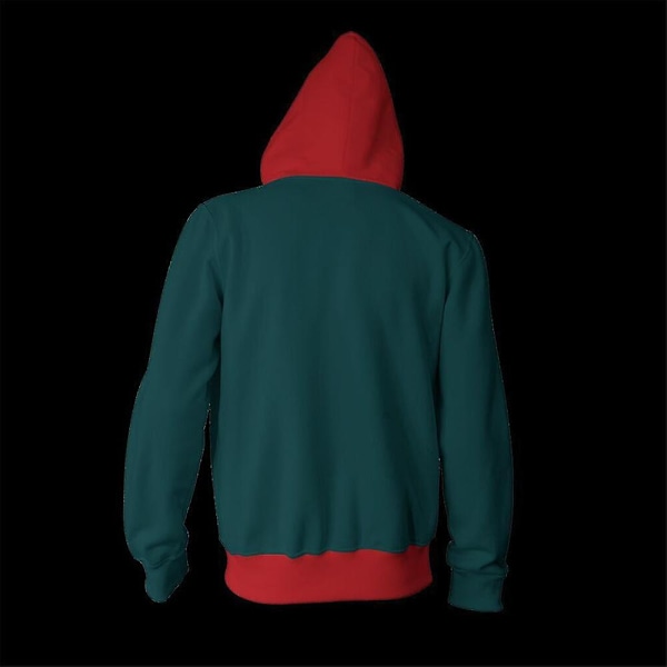 Mænd Spider-man Into The Spider-verse Hoodie Jakke Miles Morales Kostume Halloween Cosplay Hættetrøje Frakke 2XL