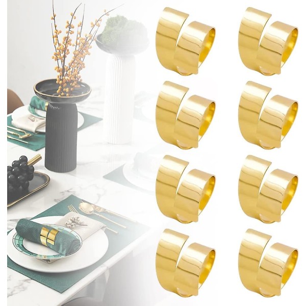 8 servettringar metall servetthållare guld servettringar servettringar familj servettringar bröllopsservering servett